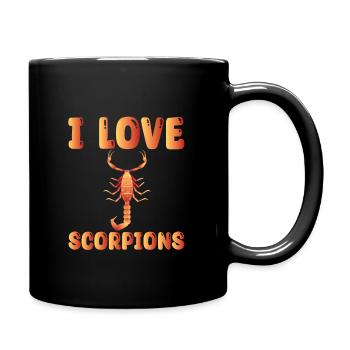 I love scorpions - Full Colour Mug - black - Right