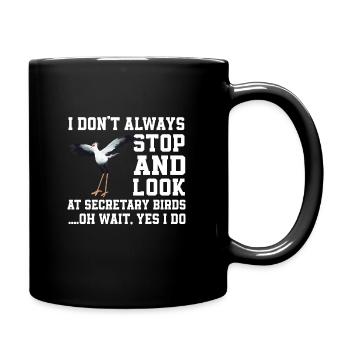 Secretary Bird Lovers - Full Colour Mug - black - Right