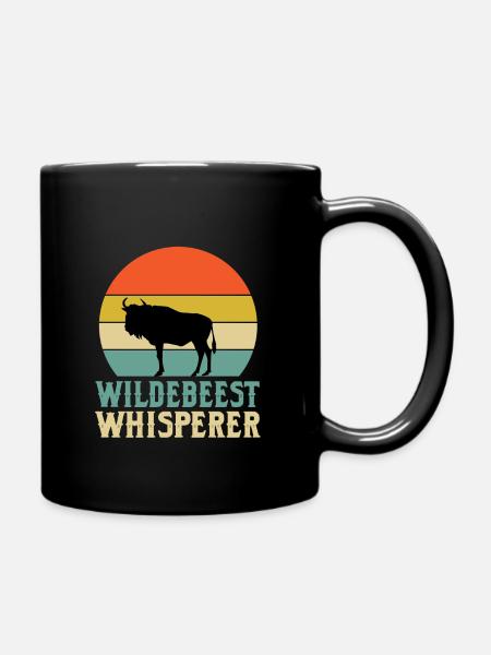 Gnu-Flüsterer - Tasse einfarbig - Schwarz