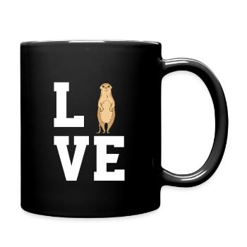 Dear Meerkats - Full Colour Mug - black - Right