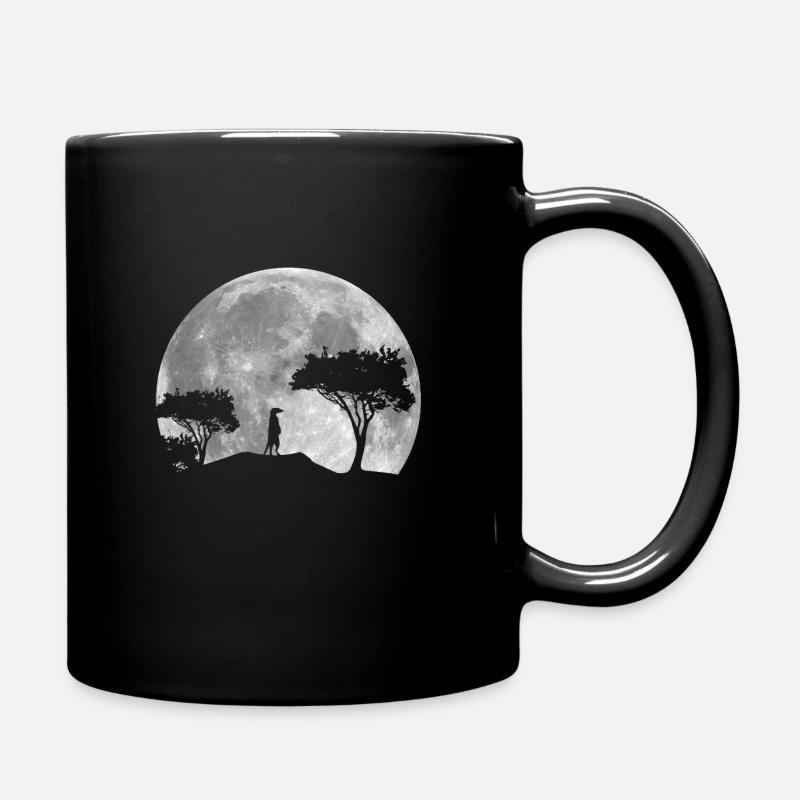 Erdmännchen - Tasse einfarbig - Schwarz