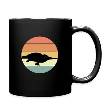 T-shirt d’ornithorynque rétro - Mug uni - noir - Droite