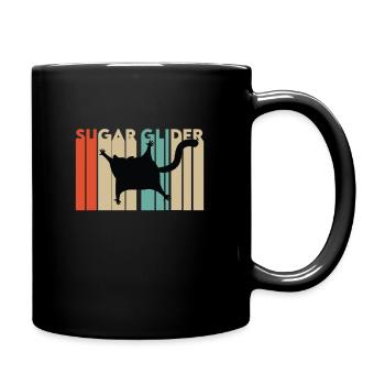Kurzkopfgleitbeutler Retro Gift - Full Colour Mug - black - Right