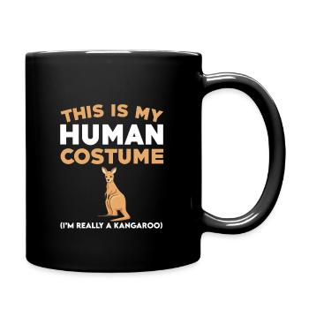 Drôle de costume de kangourou - Mug uni - noir - Droite
