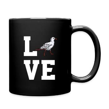 Dear Seagull - Full Colour Mug - black - Right