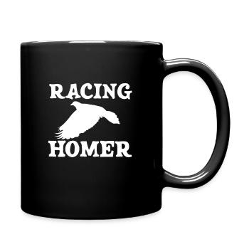 racing pigeon - Full Colour Mug - black - Right