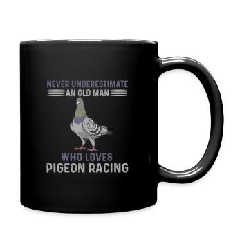Course de pigeons pour hommes - Mug uni - noir - Droite