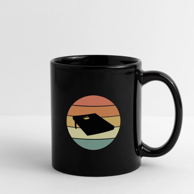 Conception de planche de cornhole rétro Mug uni