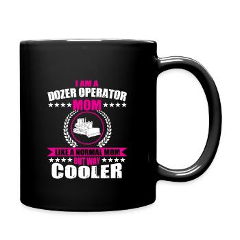 Bulldozer Mama - Full Colour Mug - black - Right