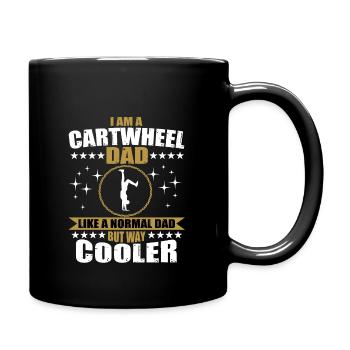 Wheel-beating dad - Full Colour Mug - black - Right