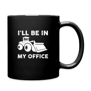 Funny Wheel Loader Driver Shirt - Full Colour Mug - black - Right