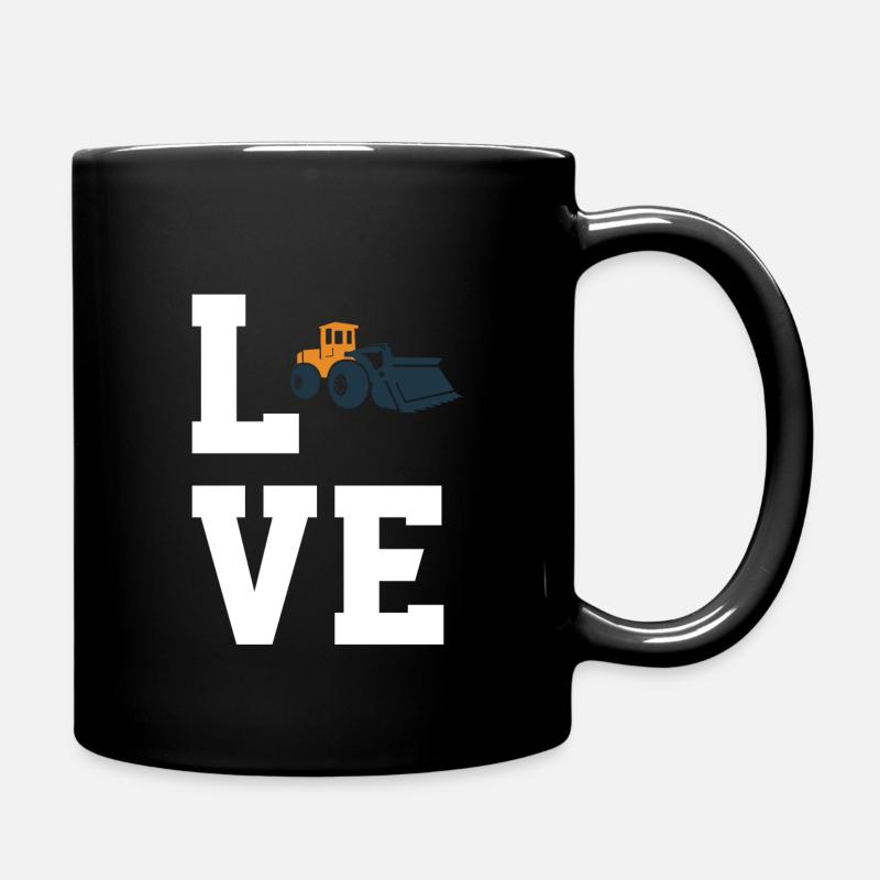 Radlader Liebhaber - Tasse einfarbig - Schwarz
