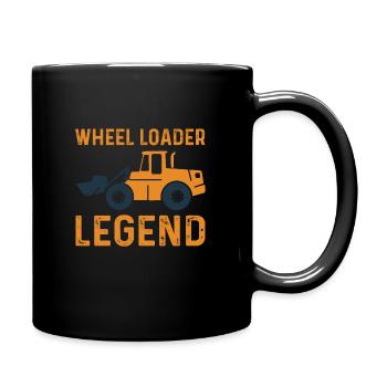 Radlader Legende - Tasse einfarbig - Schwarz - Rechts