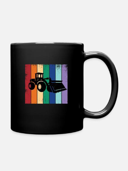 Radlader - Tasse einfarbig - Schwarz
