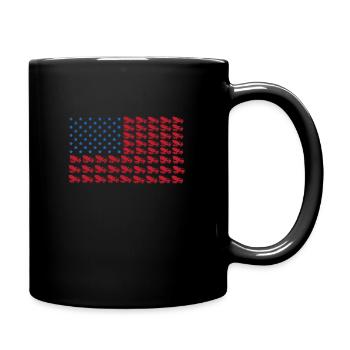 Mélangeur de camions aux États-Unis - Mug uni - noir - Droite