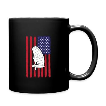 Wing Foiling America - Full Colour Mug - black - Right