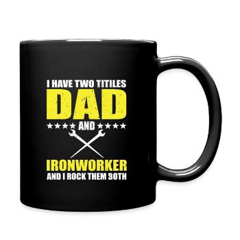 Metallurgical worker father - Full Colour Mug - black - Right