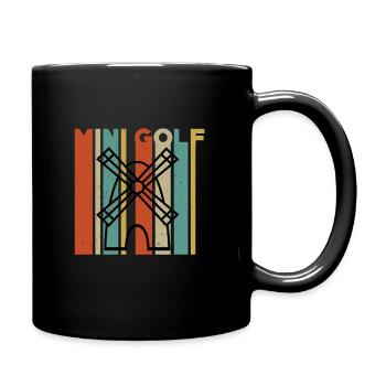 Minigolf Moulin à vent - Mug uni - noir - Droite