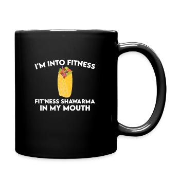 Citation de Shawarma - Mug uni - noir - Droite