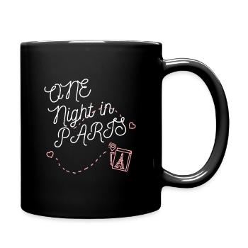 One Night in PARIS - Tasse einfarbig - Schwarz - Rechts