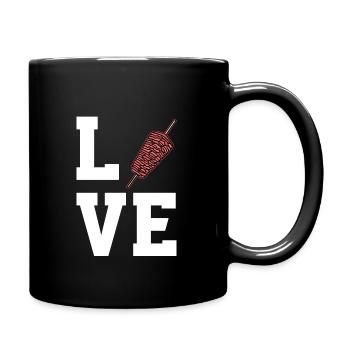 Love doner kebab - Mug uni - noir - Droite