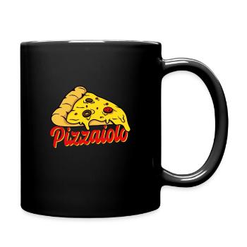 Pizzaiolo-pizza-geschenk - Tasse einfarbig - Schwarz - Rechts
