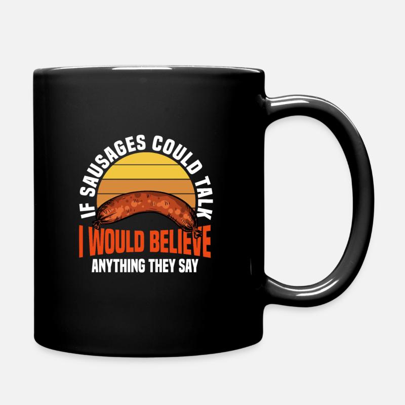 Wurst Fan Design - Tasse einfarbig - Schwarz