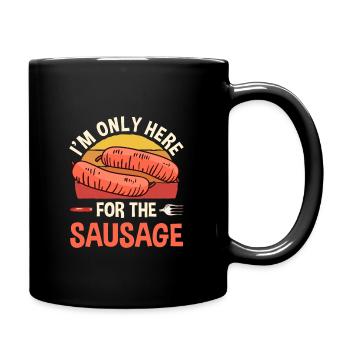 Cool design for sausage lovers - Full Colour Mug - black - Right