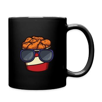 Fried Chicken Bucket Mit - Tasse einfarbig - Schwarz - Rechts