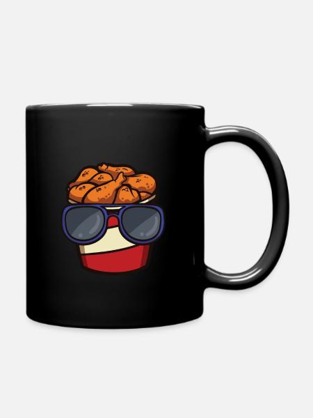 Fried Chicken Bucket Mit - Tasse einfarbig - Schwarz