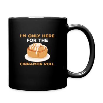 Funny Cinnamon Roll T-Shirt - Full Colour Mug - black - Right