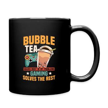 Bubble Tea et jeux - Mug uni - noir - Droite