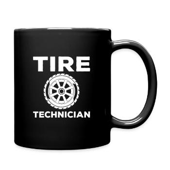 Tyre Technician - Full Colour Mug - black - Right