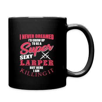 Funny Larper Costume - Full Colour Mug - black - Right