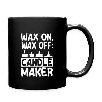 Candle pouring - Full Colour Mug - black - Right
