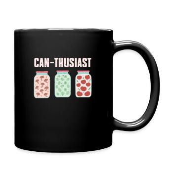 Lustiges Einkochen Lover Shirt - Tasse einfarbig - Schwarz - Rechts