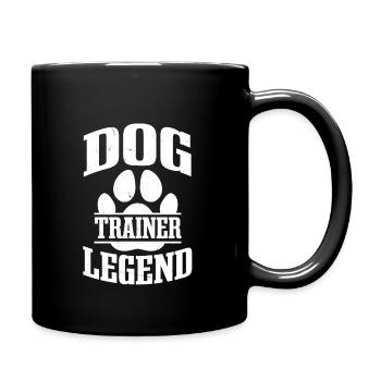 Hundetrainer Legende - Tasse einfarbig - Schwarz - Rechts
