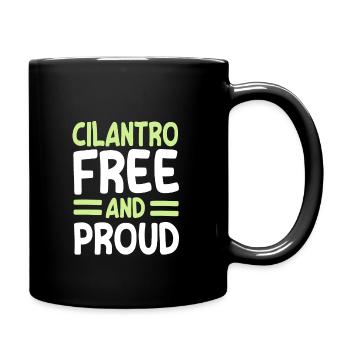 Coriander free and proud - Full Colour Mug - black - Right