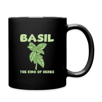 Basil King of Herbs - Full Colour Mug - black - Right
