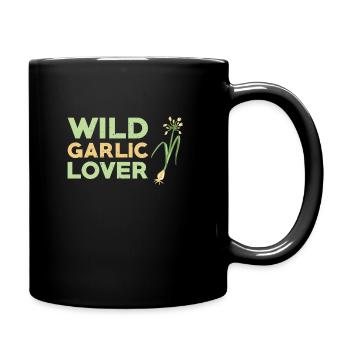 Wild garlic lovers - Full Colour Mug - black - Right