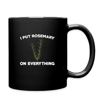 Drôle d’amant de romarin Dicton - Mug uni - noir - Droite