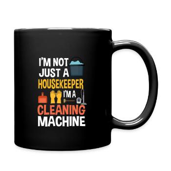 Funny Housekeeping Costume - Full Colour Mug - black - Right