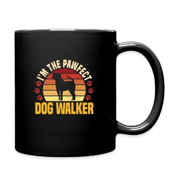 Pawfect Dog Walker - Full Colour Mug - black - Right