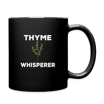 Thymian Flüsterer - Tasse einfarbig - Schwarz - Rechts