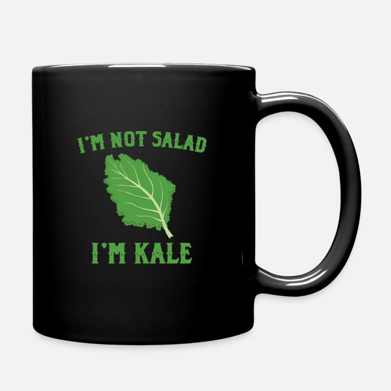 Lustiges Grünkohl Kostüm - Tasse einfarbig - Schwarz