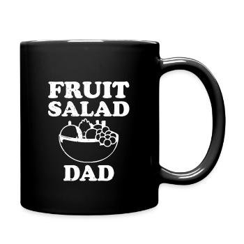 Papa salade de fruits - Mug uni - noir - Droite