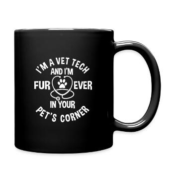 Veterinary Technician - Full Colour Mug - black - Right