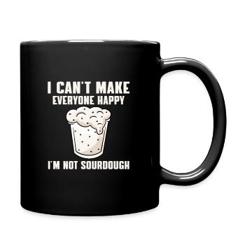 Funny sourdough lover saying - Full Colour Mug - black - Right
