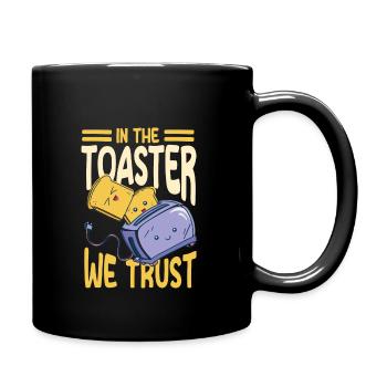 Conception de grille-pain amusante - Mug uni - noir - Droite