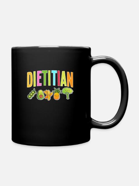 Conception de nutritionniste - Mug uni - noir